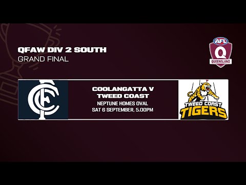 LIVE QFAW DIV 2 SOUTH GRAND FINAL - Coolangatta v Tweed Coast