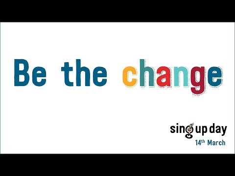 'Be the change' lyric video (backing track version)