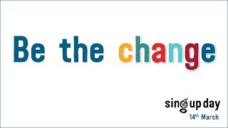 &#39;Be the change&#39; lyric video (backing track version)