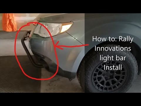 How to: Light bar (bull bar) Install, Subaru Forester