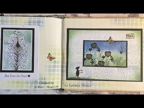 Mindful Monday with our Magical Garden Poppy by Jo Rice #laviniastamps #journalling