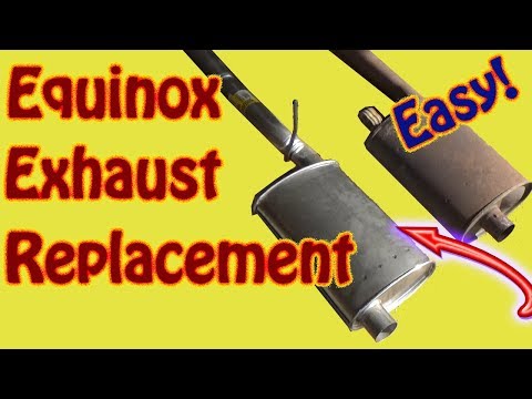 Chevy Equinox Exhaust Replacement - How to Replace a Muffler on a 2011 Chevy Equinox  GMC Terrain