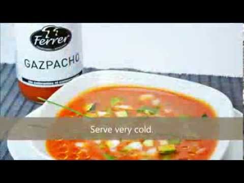 Gazpacho Ferrer - Suggestion of use