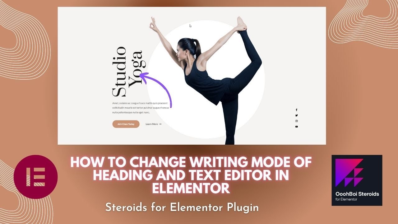 How to Change Writing Mode of Heading and Text Editor in Elementor | Steroids for Elementor Plugin