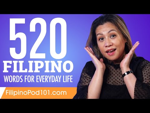 520 Filipino Words for Everyday Life - Basic Vocabulary #26