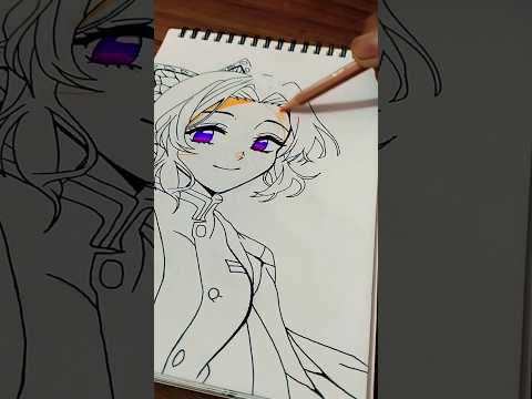 ✨Drawing Shinobu kocho 🥵✨ subscribe ✨ #demonslayer #anime #shinobu #drawing #kimetsunoyaiba