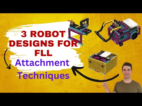 3 robot designs to quickly complete FLL missions! Best attachment techniques! #lego #stemeducation