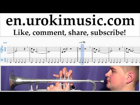 Trumpet lessons Mission Impossible - Theme Sheet Music Tutorial Part#2 um-i352