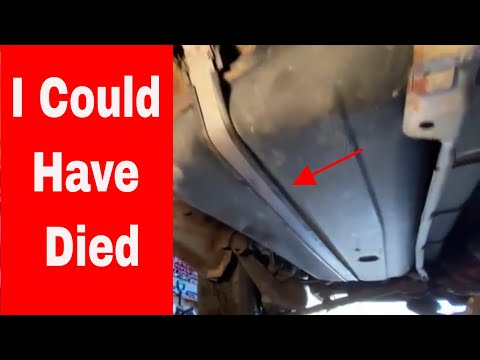 Replacing a fuel tank strap on a rave 4 Gas tank strap rusted out