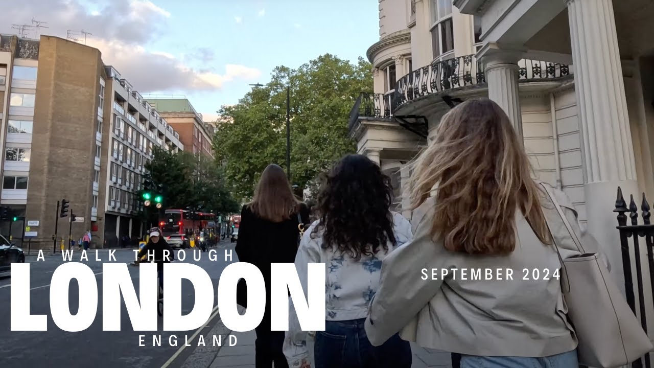 4K Walking tour around London's Concord House and Leinster Square (Unedited)