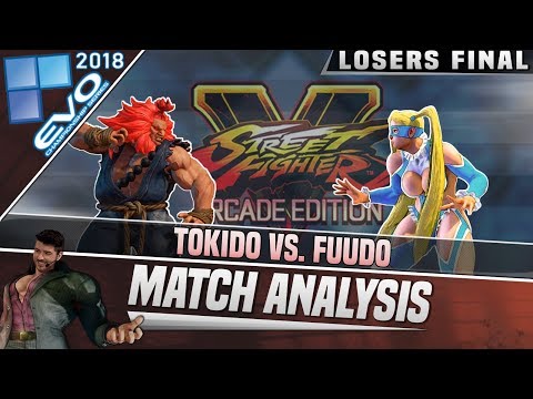SFV AE Match Analysis: EVO 2018 Top 8 LOSERS FINAL - Tokido vs. Fuudo