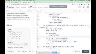 YouTube video 'Leetcode 212. Word Search II'