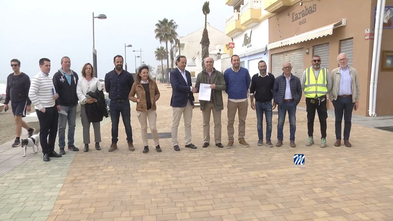 Firma de la recepción de obras del Paseo Marítimo en su zona comercial