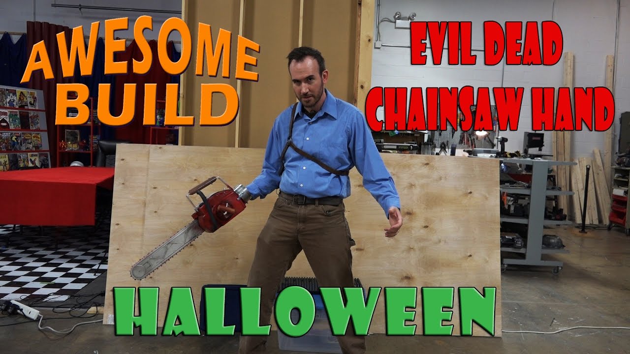Watch video Evil Dead Chainsaw Hand - Awesome Build Now Evil Dead Chainsaw Hand - Awesome Build