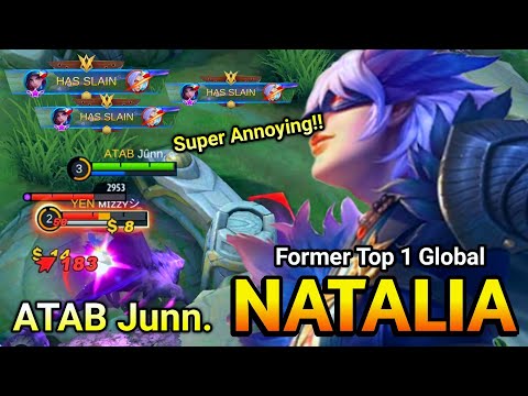 Super Annoying!! Natalia Aggressive Gameplay | Former Top 1 Global Natalia Junn. - MLBB