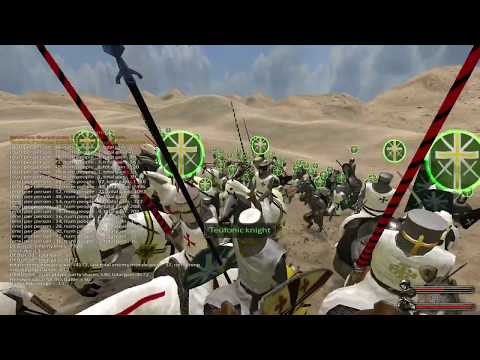 Crusader army vs Seljuks - Mount and Blade Warband