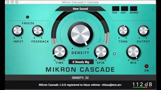 Video thumbnail for Mikron Cascade Quick Start by 112dB
