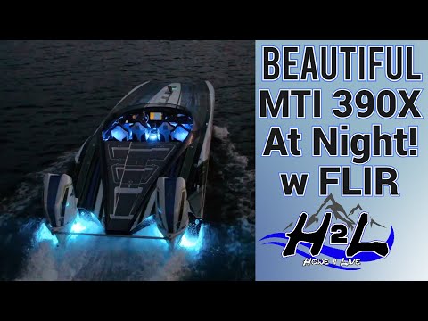 MTI 390x super speed boat night time beauty.  w FLIR and underwater LEDs