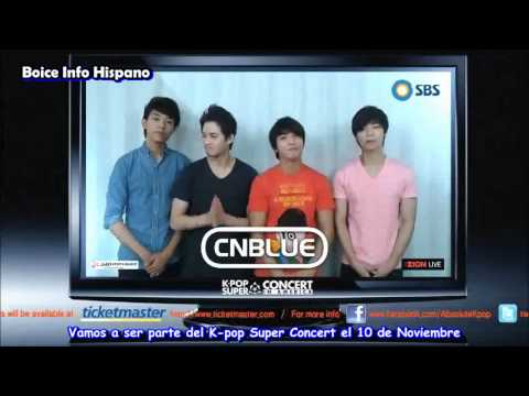[SUB ESPAÑOL]  Mensaje de CNBLUE Kpop Super Concert en LA