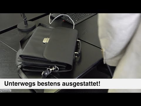 Artikelvideo 1 für Alassio Aktentasche CANTANA Lederimitat schwarz 92434, Artikelnummer 143420