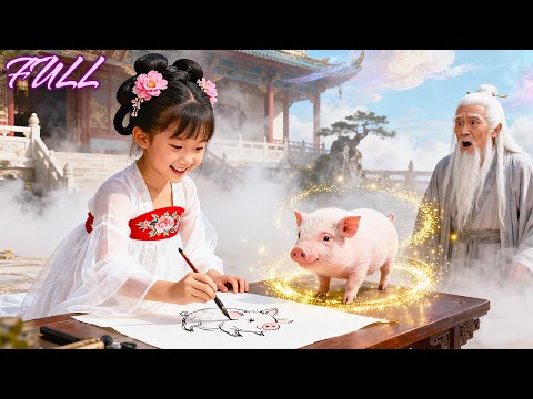 La petite fée peintre descend sur terre et change le destin d’une famille—ses dessins prennent vie💖