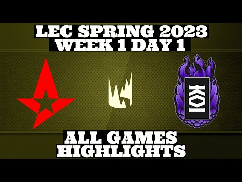 AST VS KOI | LEC Highlights Week 1 Day 1 | LEC Spring 2023 | Highlights by Pro Esports Highlights