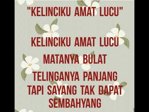 Lagu Rohani Kristen "Kelinciku Amat Lucu"