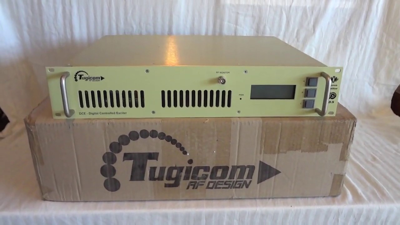 Tugicom DCE300 300 watt professional FM broadcast stereo transmitter with RDS encoder