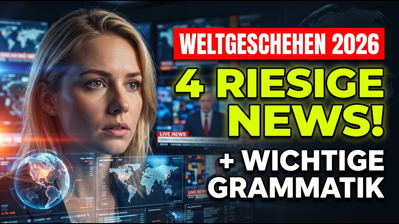 Weltgeschehen & Deutsch lernen: 4 aktuelle Nachrichten im Oktober 2026 analysiert! 🇩🇪