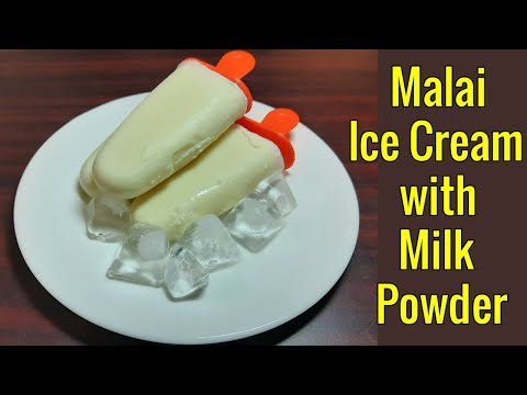 Malai IceCream with Milk Powder | Dud Malai IceCream | IceCream Recipe without Cream&Condensed Milk