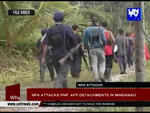NPA attacks PNP, AFP detachments in Mindanao