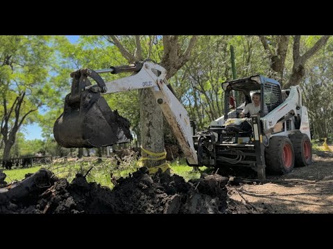 Obras de reacondicionamiento de la plaza Tomás Berreta de San Antonio