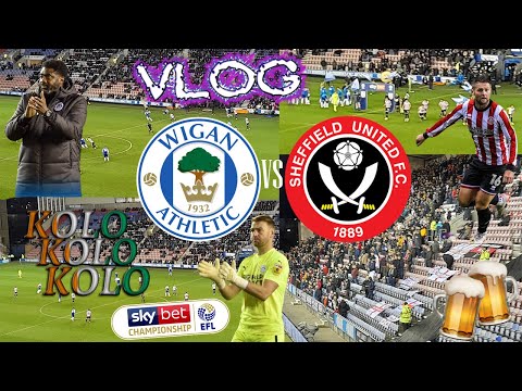 Wigan Athletic vs Sheffield United vlog|Kolo Toures 1st home game+I was really drunk