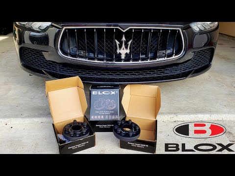 Blox Racing Wheel Spacers Install (2017 Maserati Ghibli SQ4)