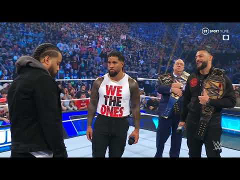 WWE SMACKDOWN THE USOS DESTROY ROMAN REIGNS 06/16/23