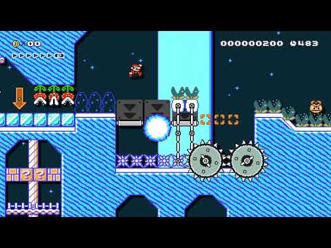 The beetle-ice Cave by Karol112 🍄 Super Mario Maker 2 ✹Switch✹ #bfm