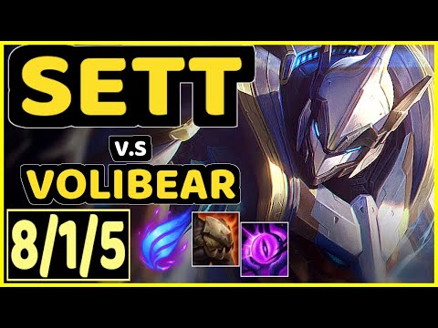YAMPI (SETT) vs VOLIBEAR - 8/1/5 KDA JUNGLE GAMEPLAY - BR Ranked GRANDMASTER