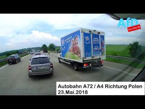 Wieder werden Truppenteile auf der A72 / A4 nach Osten verlegt