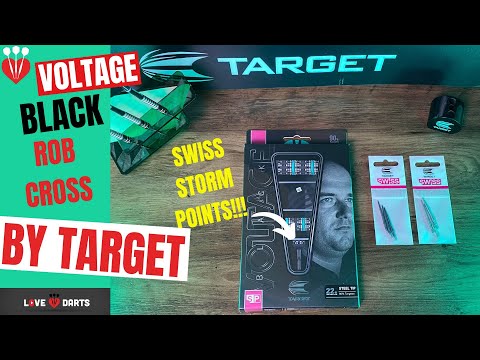 LoveDarts - Target mini Launch - Voltage Black - 22g. WITH SWISS STORM POINTS!!!