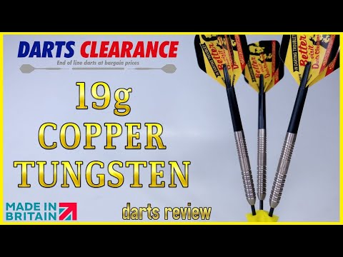 COPPER TUNGSTEN  - 19g DARTS CLEARANCE Darts Review