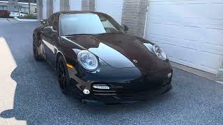 47k-Mile 2011 Porsche 911 Turbo S Coupe Idle and Exterior Walk Around