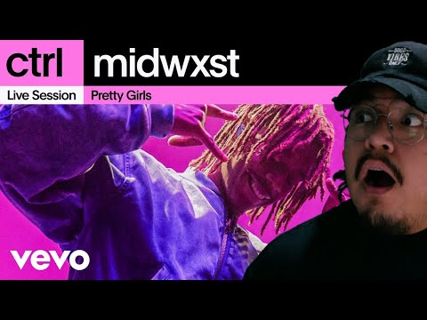 1ST LISTEN REACTION midwxst - Pretty Girls (Live Session)  Vevo ctrl