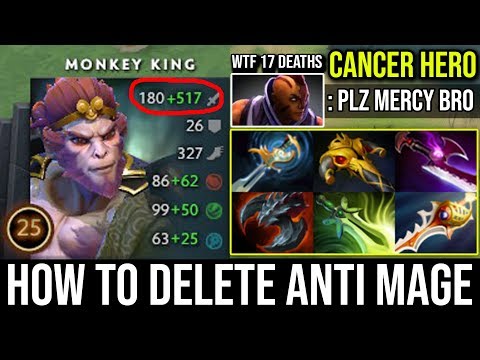 Here an Easy Way to Counter AM With Monkey king | Epic Rage Monkey Destroy World With Rapier Dota 2