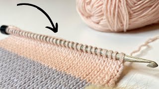 The KNIT Stitch - Tunisian Crochet Tutorial