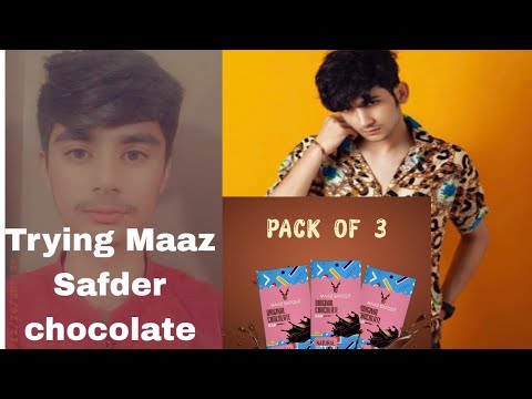 Trying Maaz Safder Chocolate 🍫 #maazsafder #viralvideo