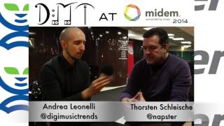 Thorsten Schliesche, Napster - DMT at MIDEM 2014