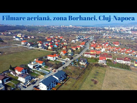 Filmare aeriană, zona Borhanci, Cluj-Napoca