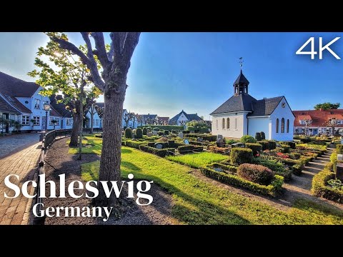 Schleswig - Walking in Beautiful and Charming Town of Germany - 4K UHD