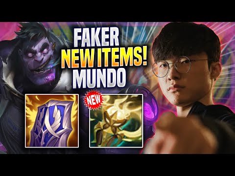 FAKER TESTING DR. MUNDO WITH NEW ITEMS! - T1 Faker Plays Dr. Mundo JUNGLE vs Diana! | Preseason 2023