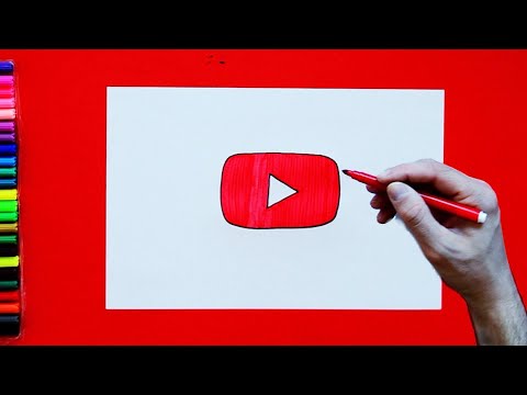 How to draw Youtube Logo